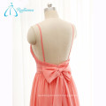 Beautiful New Fashion Style Chiffon Pleat Long Bridesmaid Dress